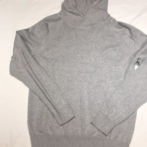 Like new grey hooded sweater by Express